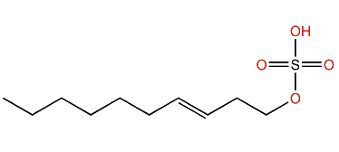 (E)-3-Decenyl sulfate